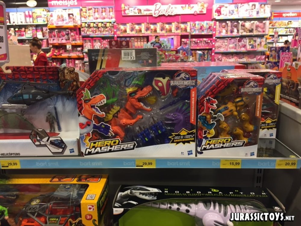 Jurassic World toy store displays