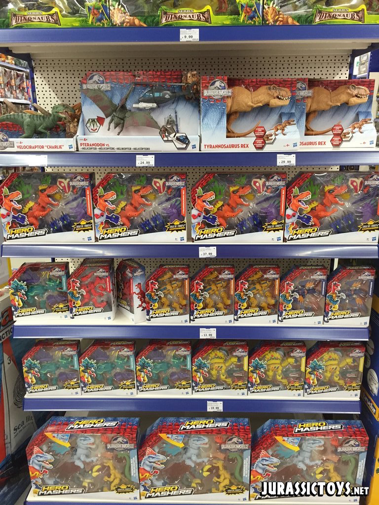 Jurassic World toy store displays