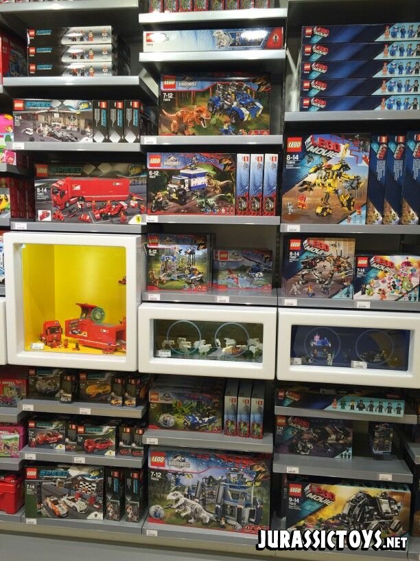 Jurassic World toy store displays