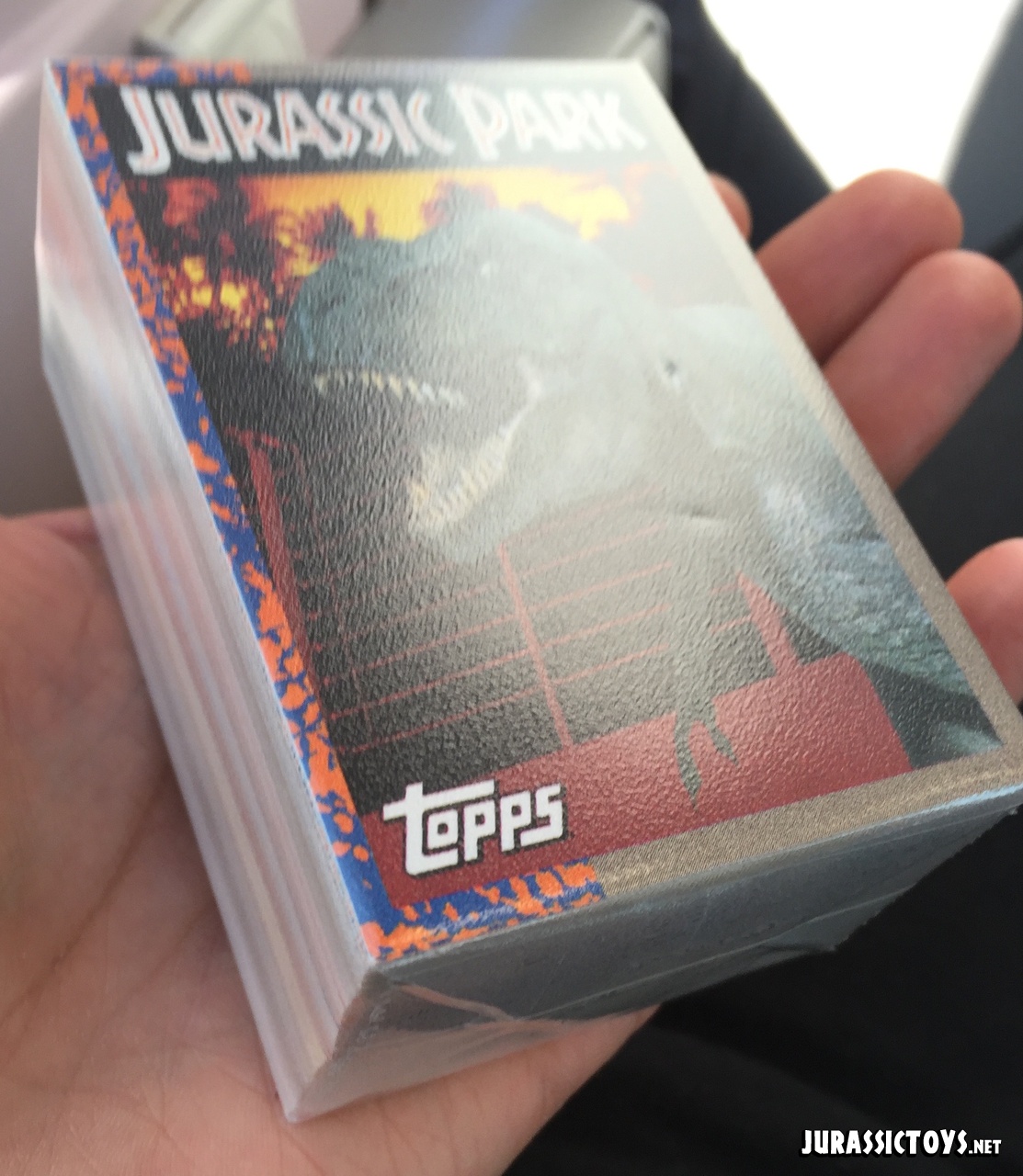 Jurassic Park Topps collector cards