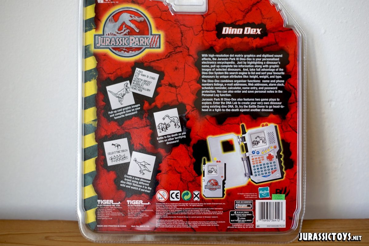 Dino Decoder Jurassic Park III Dino Dex | Jurassic Toys