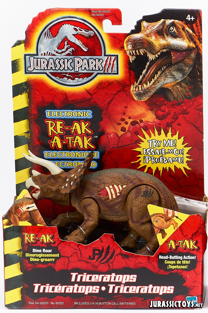 Jurassic Park III Re-Ak At-Ak Triceratops