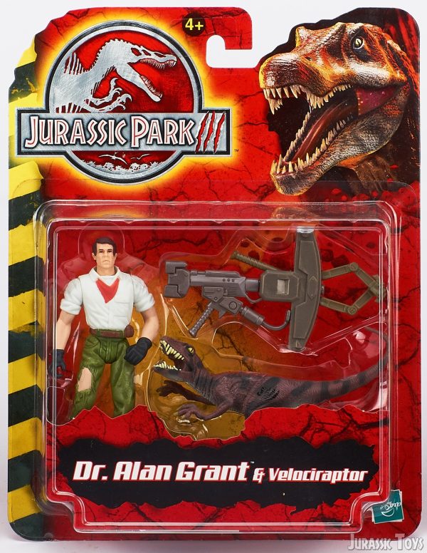 Alan Grant with Velociraptor