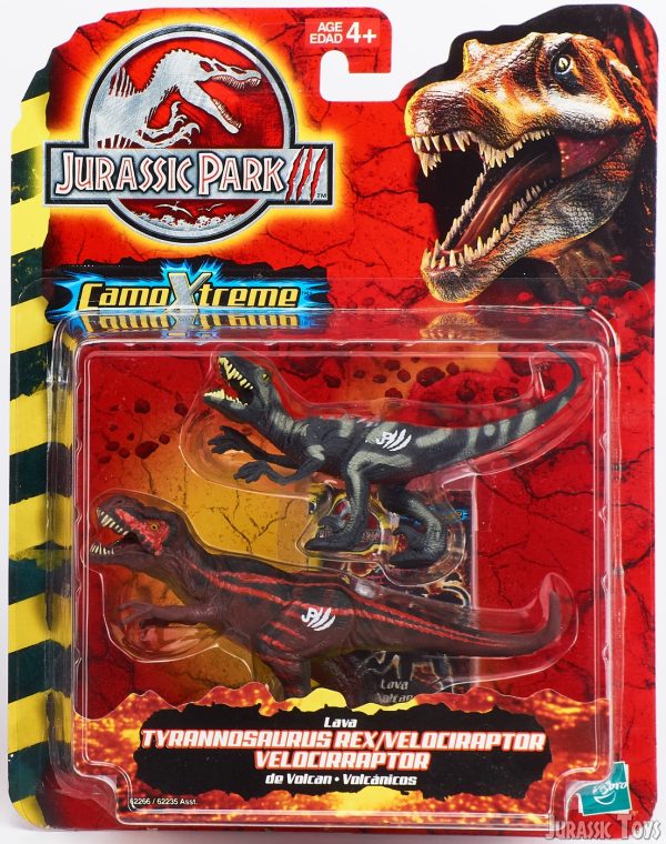 Lava T-Rex and Velociraptor