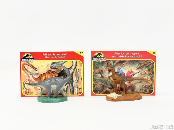 Die-cast Metal Brachiosaurus and Velociraptor