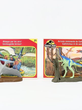 Die-cast Metal Gallimimus and Pteranodon