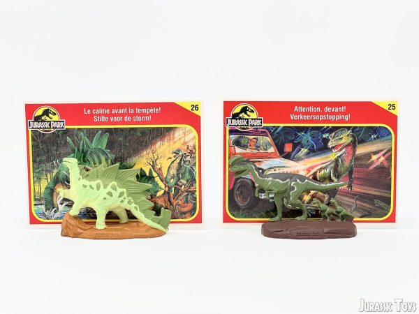 Die-cast Metal Dilophosaurus and Stegosaurus