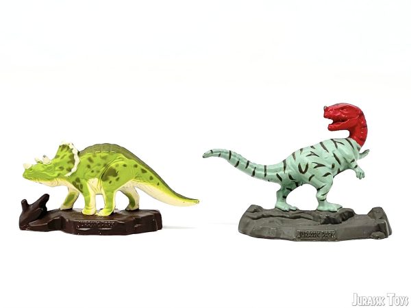 Die-cast Metal Ceratosaurus and Triceratops