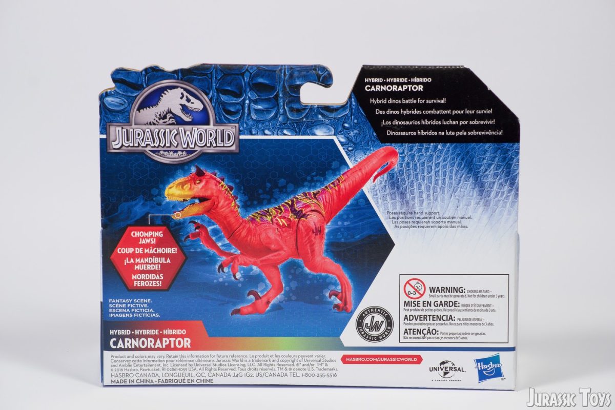 jurassic world carnoraptor toy