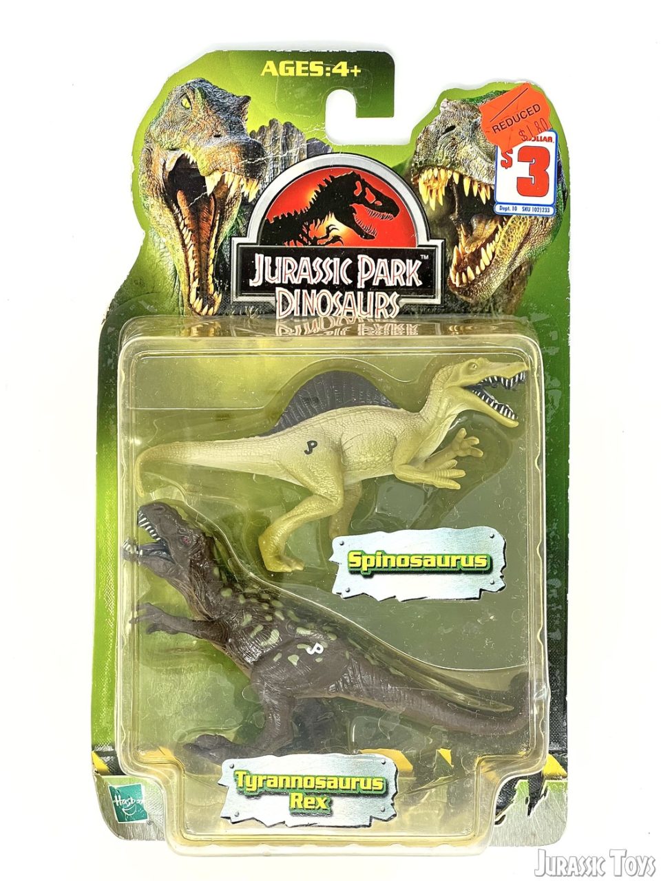 Tyrannosaurus Rex and Spinosaurus Jurassic Toys