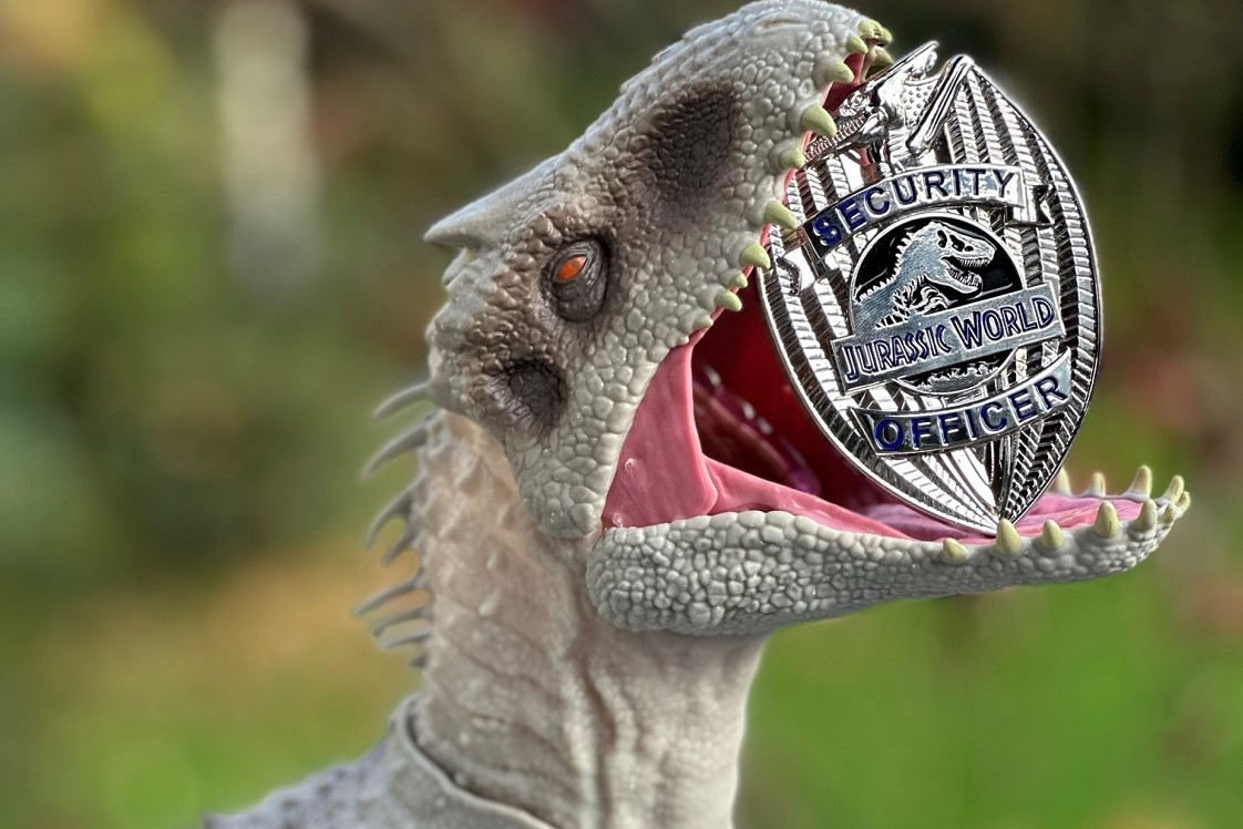 We’re going Fanattik over this Jurassic World security badge!