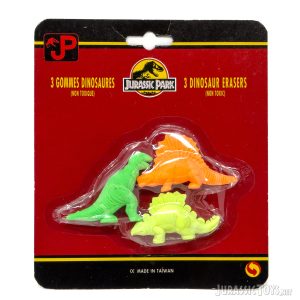 3 Dinosaur Erasers