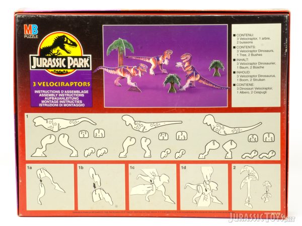 3D Puzzle 3 Velociraptors - Image 2