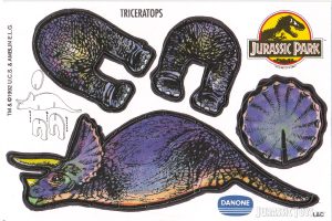 Danone Die-Cut Cardboard Triceratops