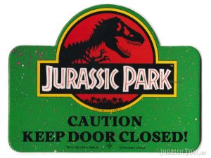 Door Sign Jurassic Park #1