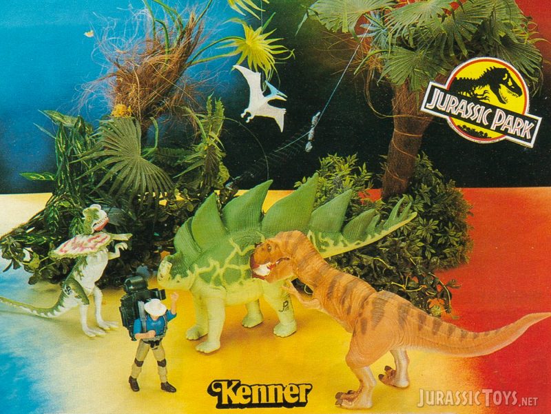 FIGURINE JURASSIC Park neuf vintage 1993 kenner rare dilophosaure
