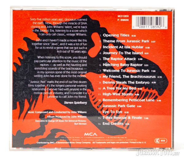 Jurassic Park soundtrack (cd) - Image 2