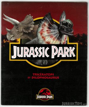 Tricératops et Dilophosaurus