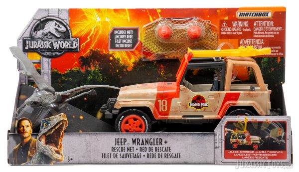 Jeep Wrangler with rescue Net and Dimorphodon