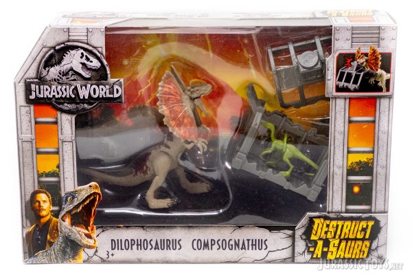 Destruct-a-Saurs Dilophosaurus and Compsognathus