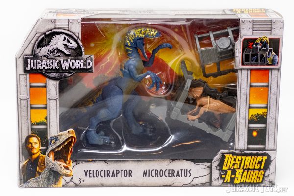 Destruct-a-Saurs Velociraptor and Microceratus