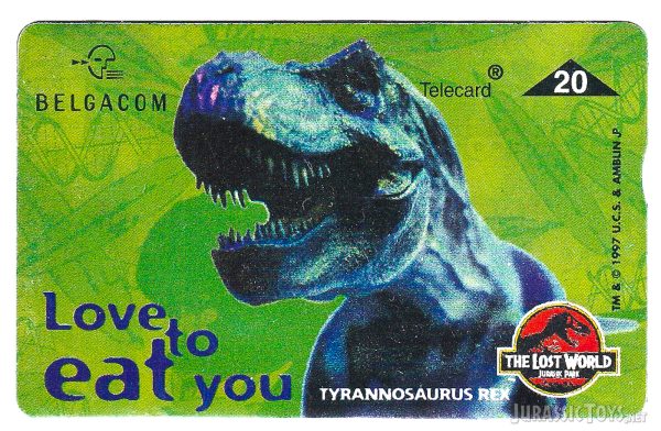 Belgacom phone card - Tyrannosaurus Rex