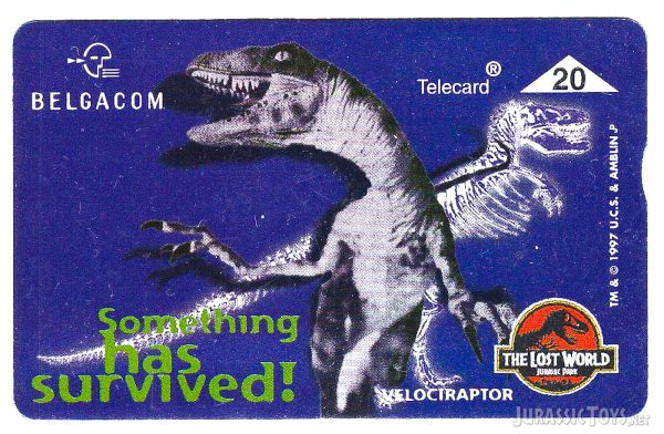 Belgacom phone card - Velociraptor